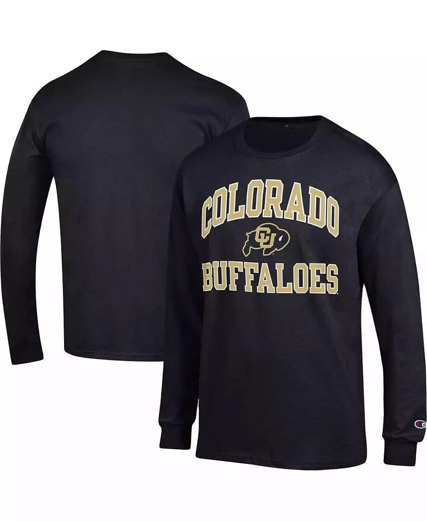 商品CHAMPION|Men's Black Colorado Buffaloes High Motor Long Sleeve T-shirt,价格¥240,第1张图片