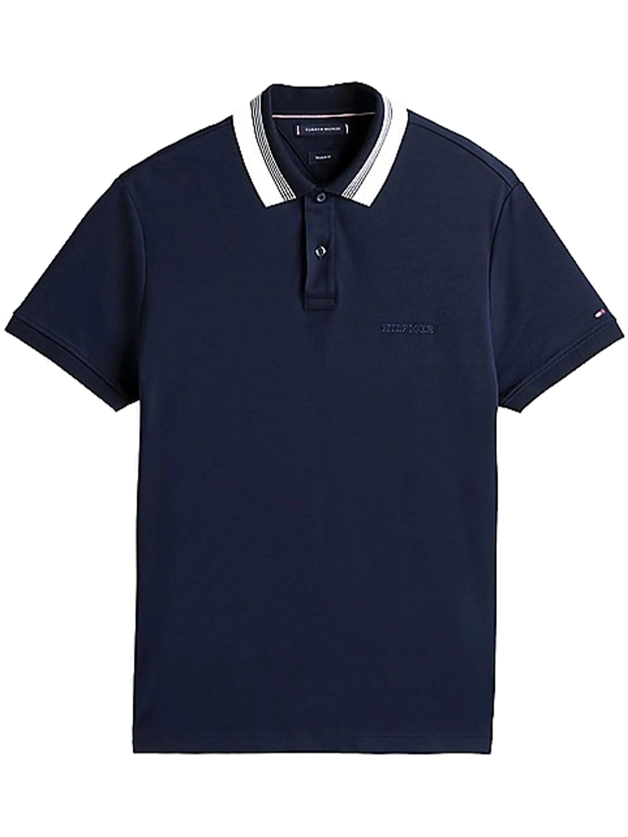 商品【商品预售7天】 Tommy Hilfiger|Tommy Hilfiger 男士POLO衫 MW0MW38466DW5 黑色,价格¥811,第1张图片