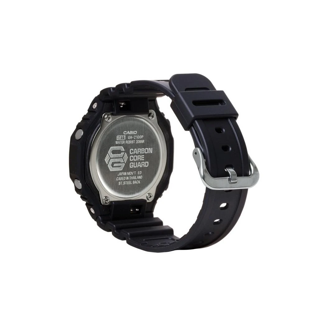 商品G-Shock|Men's Two-Hand Quartz Analog Digital Black Resin Watch, 45.4mm, GA2100P-1A,价格¥744,第3张图片详细描述