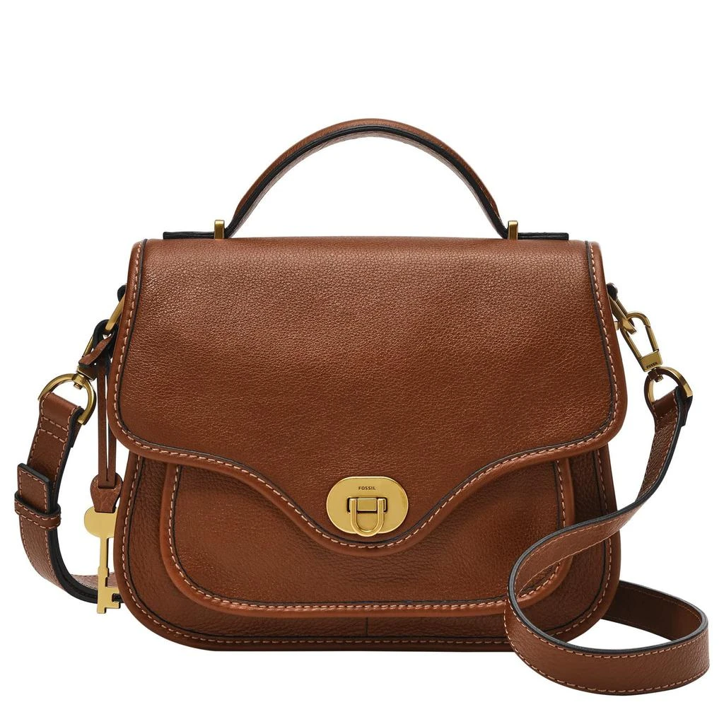 商品Fossil|Heritage Leather Top-Handle Crossbody,价格¥2205,第1张图片