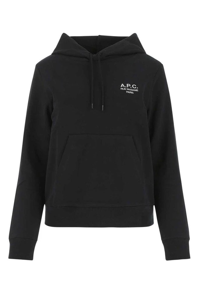商品A.P.C.|A.P.C. Logo Embroidered Drawstring Hoodie,价格¥1284,第1张图片