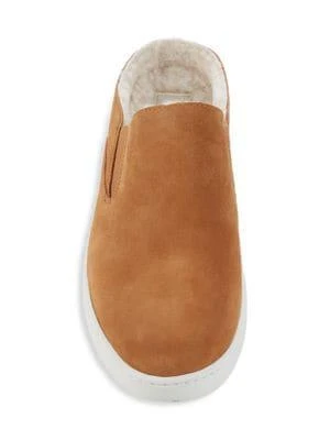 Verrell Suede & Shearling-Lined Backless Slip-On Sneakers 商品