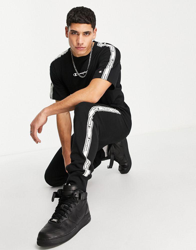 商品CHAMPION|Champion taping joggers in black,价格¥196,第1张图片