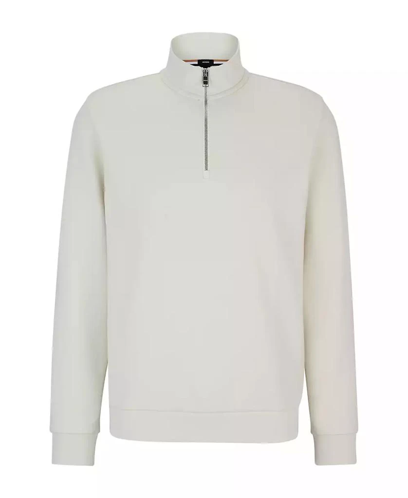 商品Hugo Boss|Men's Jacquard Zip-Neck Sweatshirt,价格¥1088,第4张图片详细描述