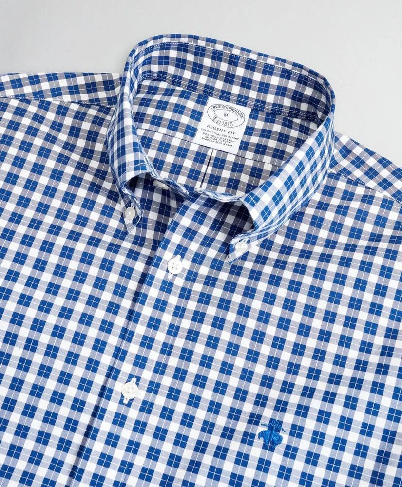 商品Brooks Brothers|Stretch Regent Regular-Fit Sport Shirt, Non-Iron Micro-Check,价格¥413,第2张图片详细描述