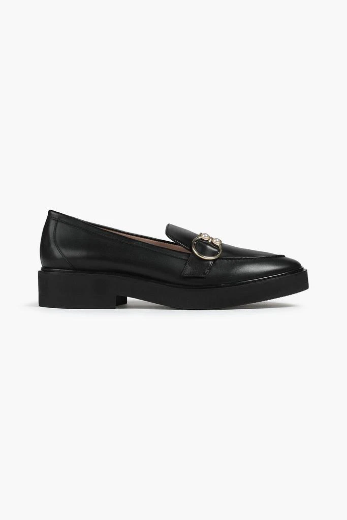 商品Stuart Weitzman|Embellished leather loafers,价格¥1109,第1张图片