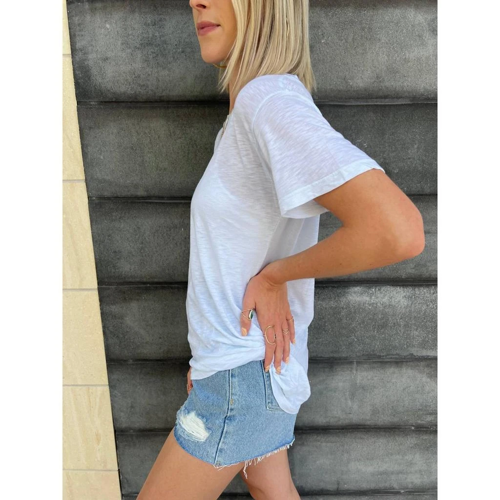 商品LAmade|Tyler Slub Boyfriend Tee In Sky Blue,价格¥422,第3张图片详细描述