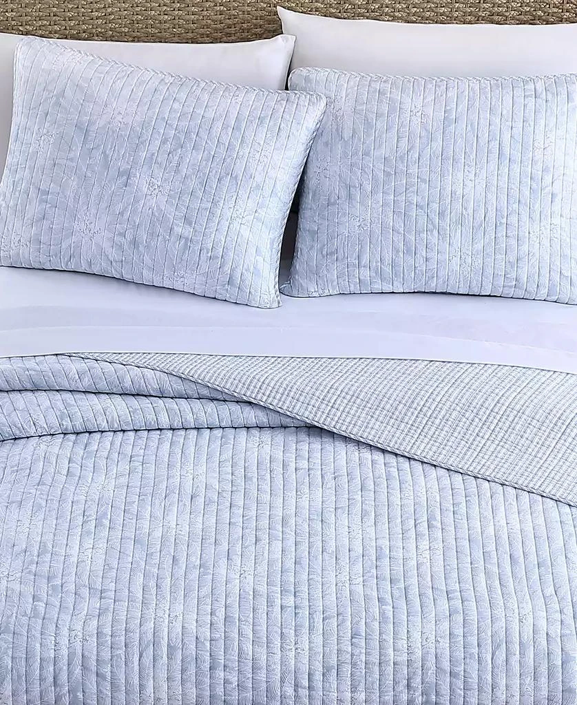 商品Tommy Bahama|Tommy Bahama Makena Blue Reversible 2-Piece Twin Quilt Set,价格¥1157,第5张图片详细描述