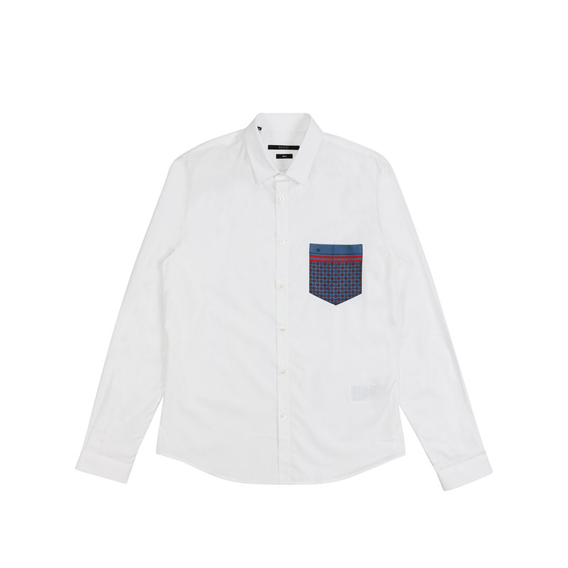 GUCCI 男士白色长袖衬衫 370428-Z3866-9113商品第1张图片规格展示