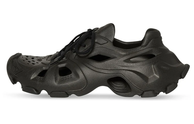 商品[国内直发] Balenciaga|巴黎世家 HD 橡胶 系带 耐磨 低帮 运动休闲鞋 男款 黑色,价格¥3856,第1张图片