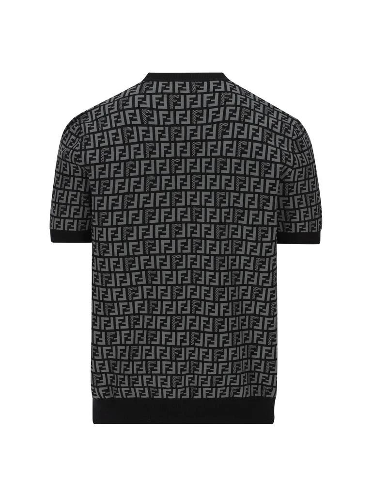 商品Fendi|Fendi FF Jacquard Short Sleeved Jumper,价格¥5591,第2张图片详细描述