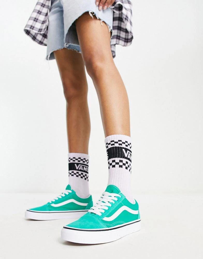 商品Vans|Vans Old Skool trainers in green ,价格¥461,第4张图片详细描述