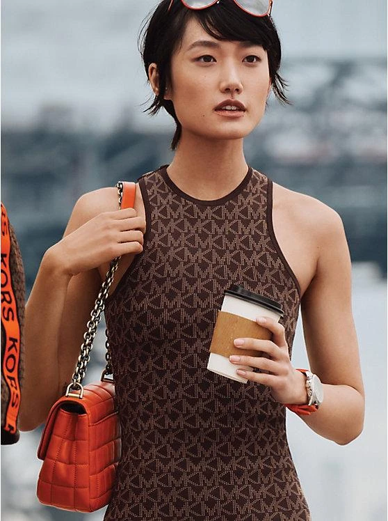 商品Michael Kors|Logo Jacquard Tank Dress,价格¥439,第3张图片详细描述