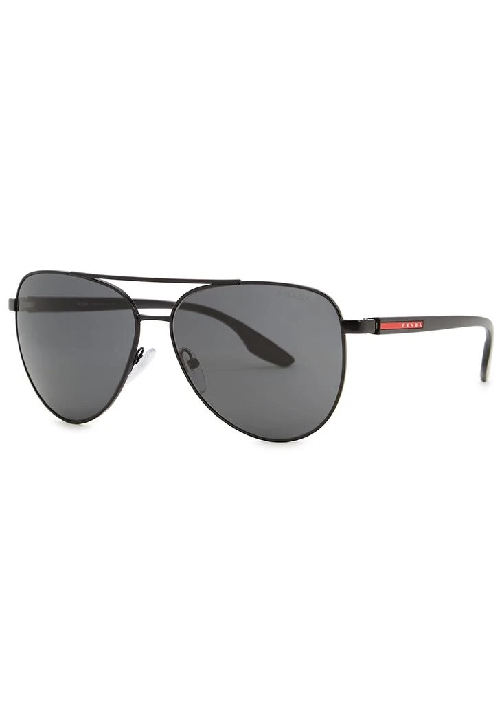 商品Prada|Black aviator-style sunglasses,价格¥2070,第1张图片