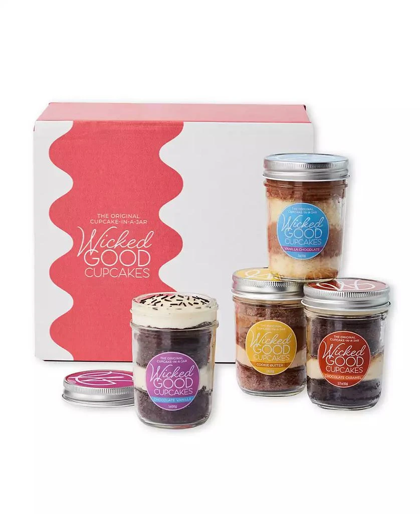 商品Wicked Good Cupcakes|Indulgent Cupcake Jars, 4-Pack,价格¥374,第1张图片