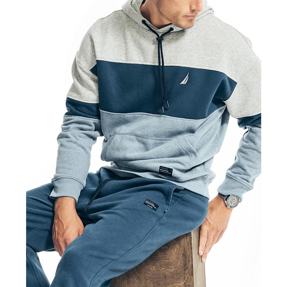 商品Nautica|Men's Sustainably Crafted Super Soft Colorblock Hoodie,价格¥598,第6张图片详细描述