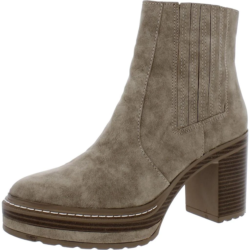 商品Steve Madden|Steve Madden Womens Sarcastic Faux Leather Platform Ankle Boots,价格¥65,第1张图片