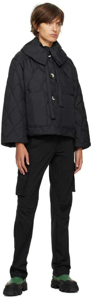 商品Ganni|Black Quilted Jacket,价格¥2508,第4张图片详细描述