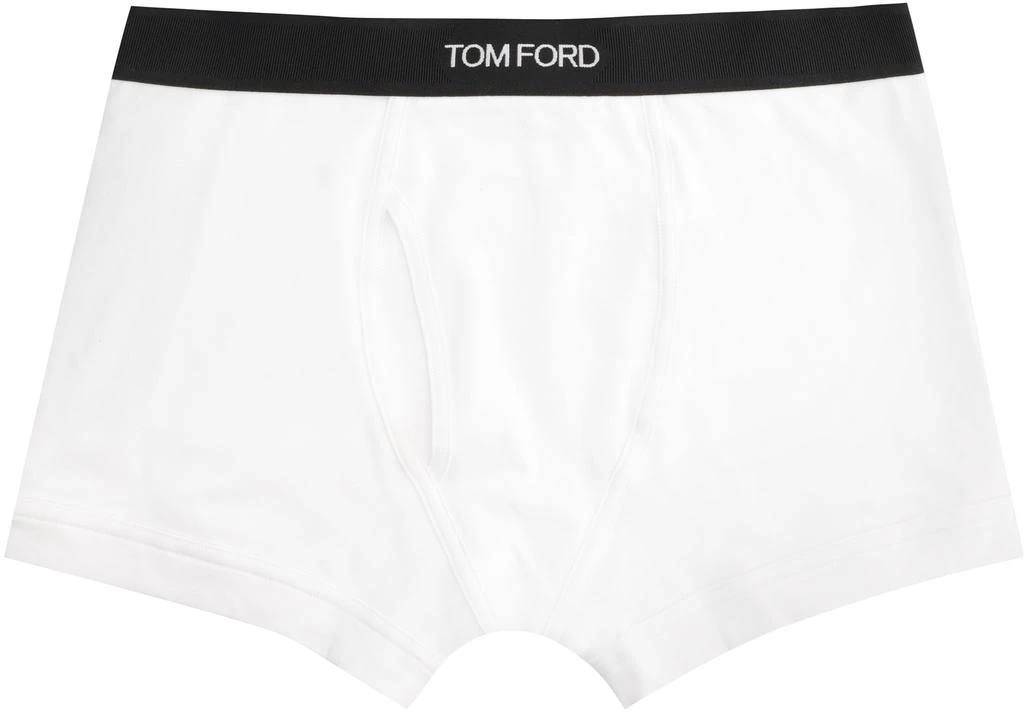 商品Tom Ford|LOGO PRINT COTTON TRUNKS,价格¥563,第2张图片详细描述