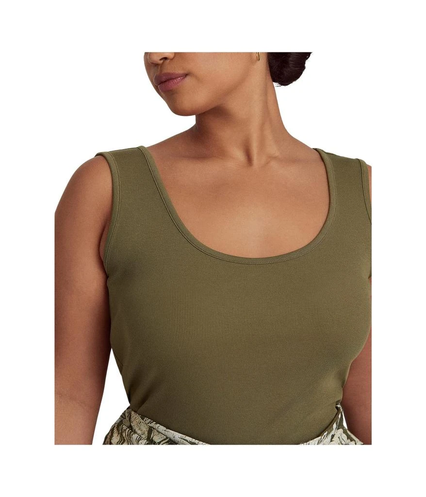商品Ralph Lauren|Plus Size Stretch Cotton Tank Top,价格¥293,第3张图片详细描述