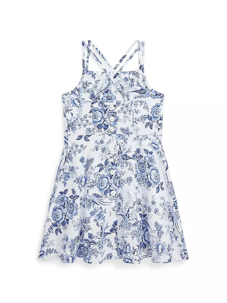 商品Ralph Lauren|Little Girl's &amp; Girl's Floral Toile De Jouy Dress,价格¥240,第2张图片详细描述