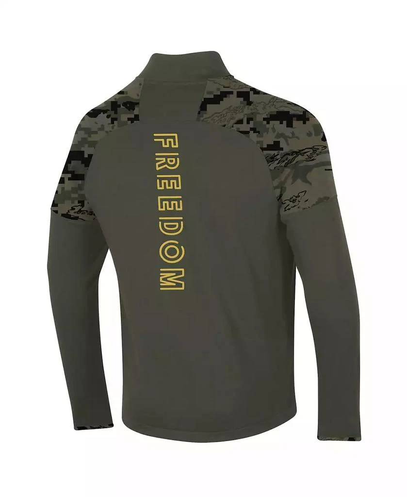 商品Under Armour|Men's Olive Notre Dame Fighting Irish Freedom Full-Zip Fleece Jacket,价格¥668,第2张图片详细描述
