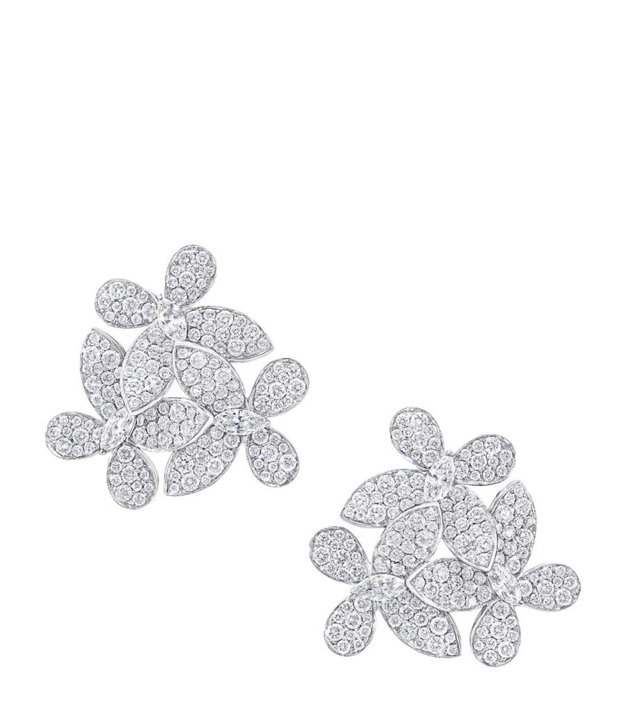 商品Graff|White Gold and Diamond Triple Butterfly Clip-On Earrings,价格¥32571,第1张图片