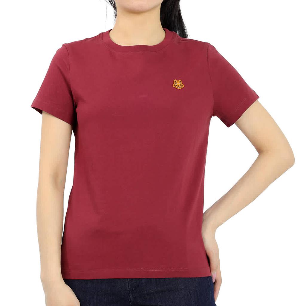 Kenzo Ladies Grenat Tiger Crest T-Shirt, Size X-Small商品第1张图片规格展示