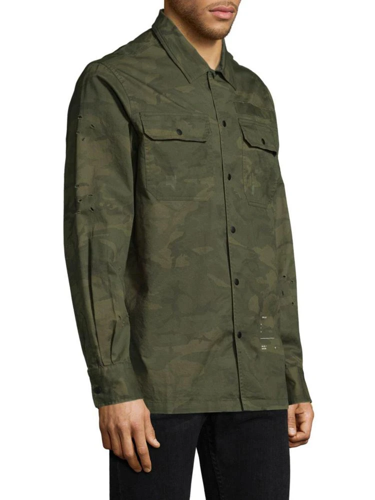 商品Ovadia & Sons|Camouflage Cotton Button-Down Shirt,价格¥663,第3张图片详细描述