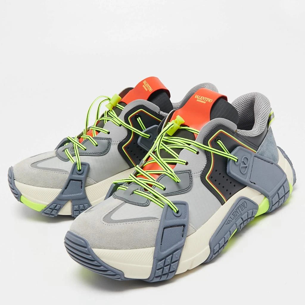 商品Valentino|Valentino Multicolor Suede and Leather VLTN Wod Sneakers Size 43.5 ,价格¥3302,第2张图片详细描述