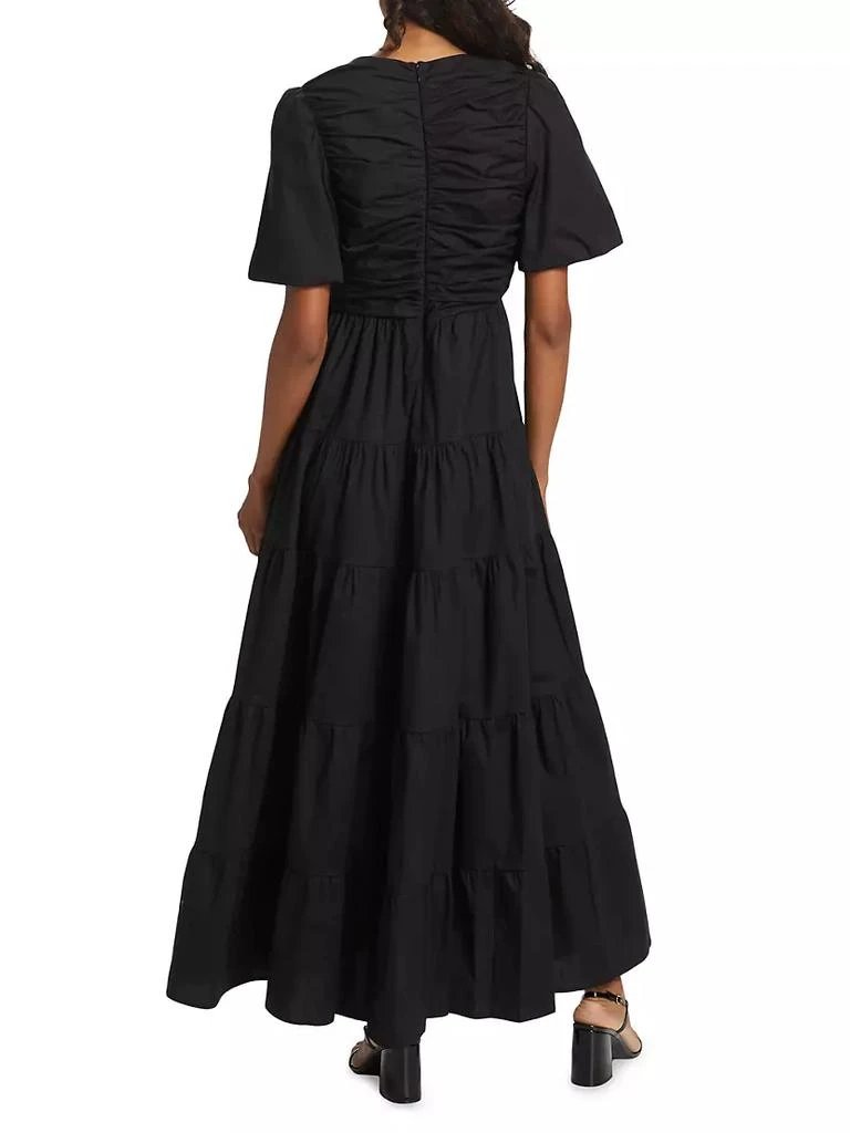 商品Wayf|Sweet Escape Tiered Stretch Cotton Maxi Dress,价格¥1093,第5张图片详细描述