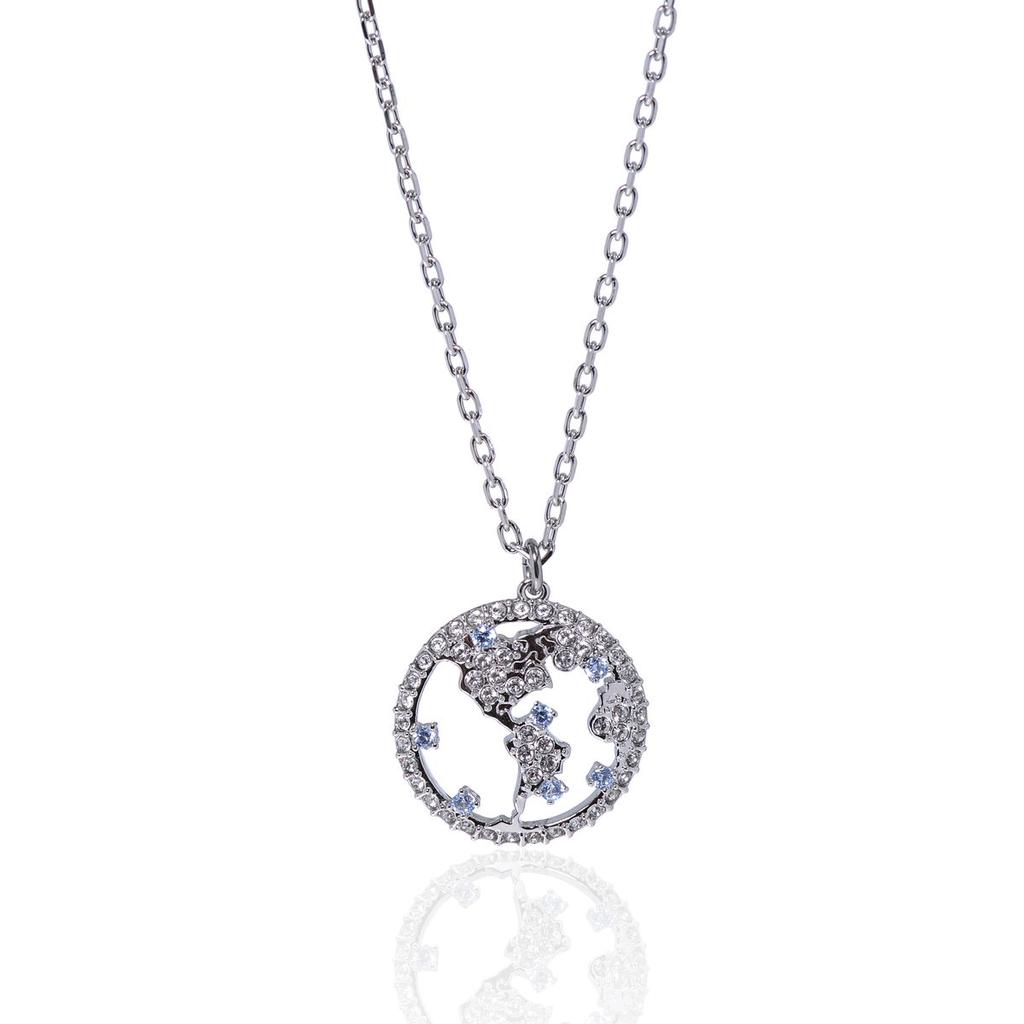 Swarovski Travel Rhodium Plated And Crystal Pendant Necklace 5521070商品第1张图片规格展示