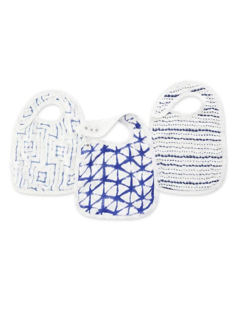 商品aden + anais|Baby's 3-Pack Indigo Snap Bibs,价格¥139,第1张图片
