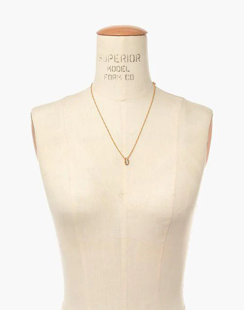 商品Madewell|Pavé Ring Necklace,价格¥118,第3张图片详细描述