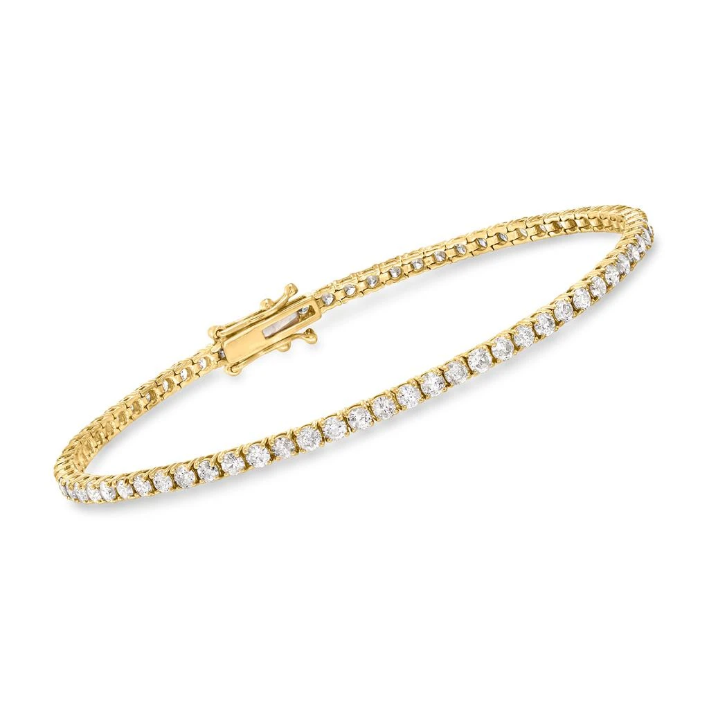 商品Ross-Simons|Diamond Tennis Bracelet in 14kt Yellow Gold,价格¥30751,第1张图片