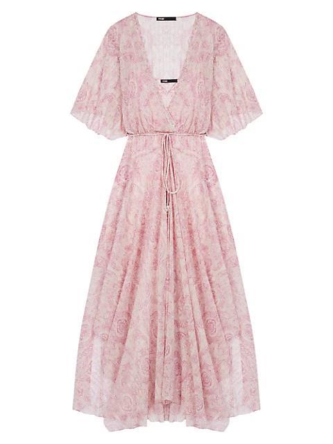 商品Maje|Rifal Sheer Paisley Dress,价格¥1858,第1张图片