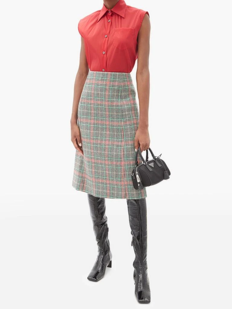 商品Prada|Sleeveless silk-blend organza shirt,价格¥2837,第1张图片