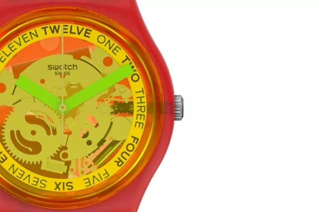 商品Swatch|Swatch Retro-Rosso Watch,价格¥605,第5张图片详细描述