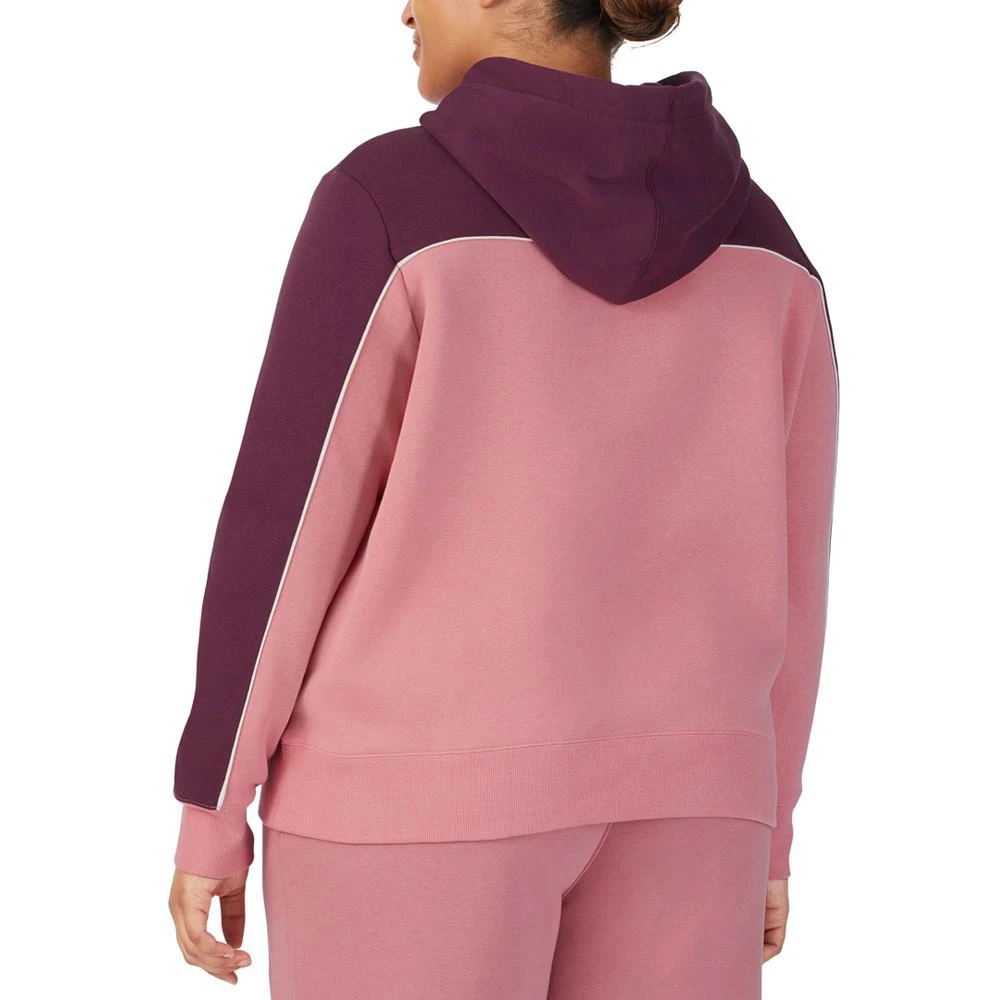 商品Fila|Plus Size Vigor Colorblocked Long-Sleeve Hoodie,价格¥182,第2张图片详细描述