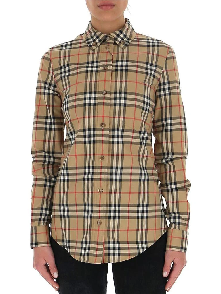 商品Burberry|Burberry Vintage Check Long-Sleeved Shirt,价格¥3291,第3张图片详细描述
