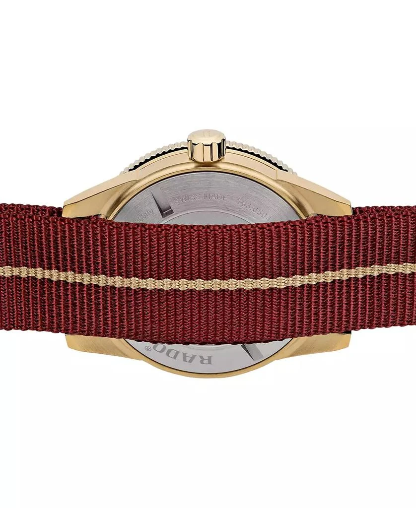 商品Rado|Men's Swiss Automatic Captain Cook Red NATO Strap Watch 42mm,价格¥21328,第3张图片详细描述