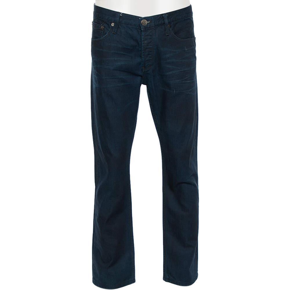商品[二手商品] Burberry|Burberry Brit Blue Denim Steadman Slim Fit Jeans XL,价格¥820,第1张图片
