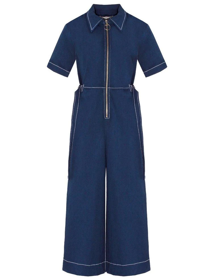 商品Pixie Market|Ring Zipper Denim Jumpsuit,价格¥750,第5张图片详细描述