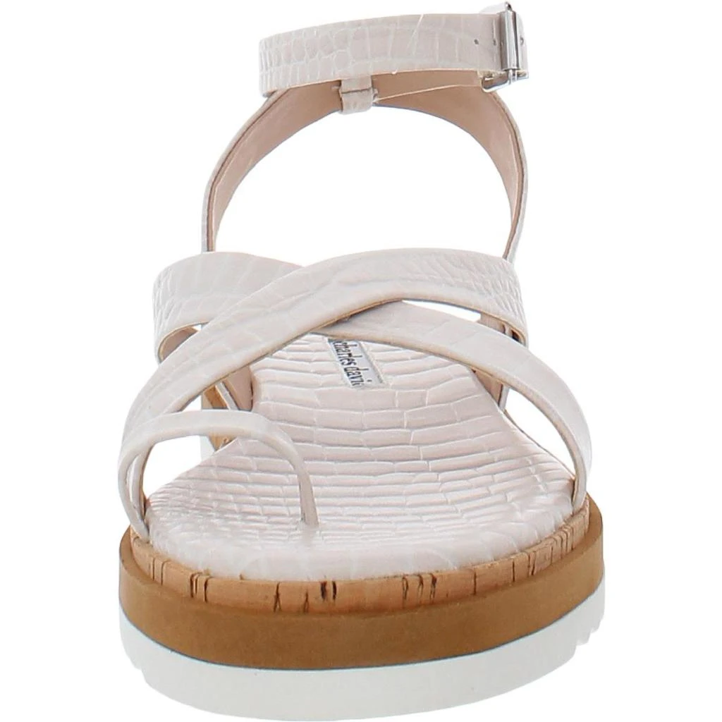 商品Charles David|Charles David Womens Chance Leather Crocodile Print Slingback Sandals,价格¥269,第5张图片详细描述