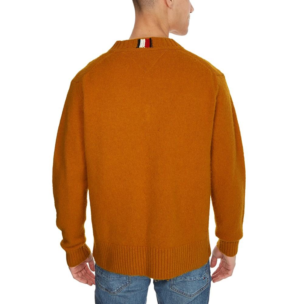 Men's Monogram Brushed Lambs Wool Sweater商品第2张图片规格展示