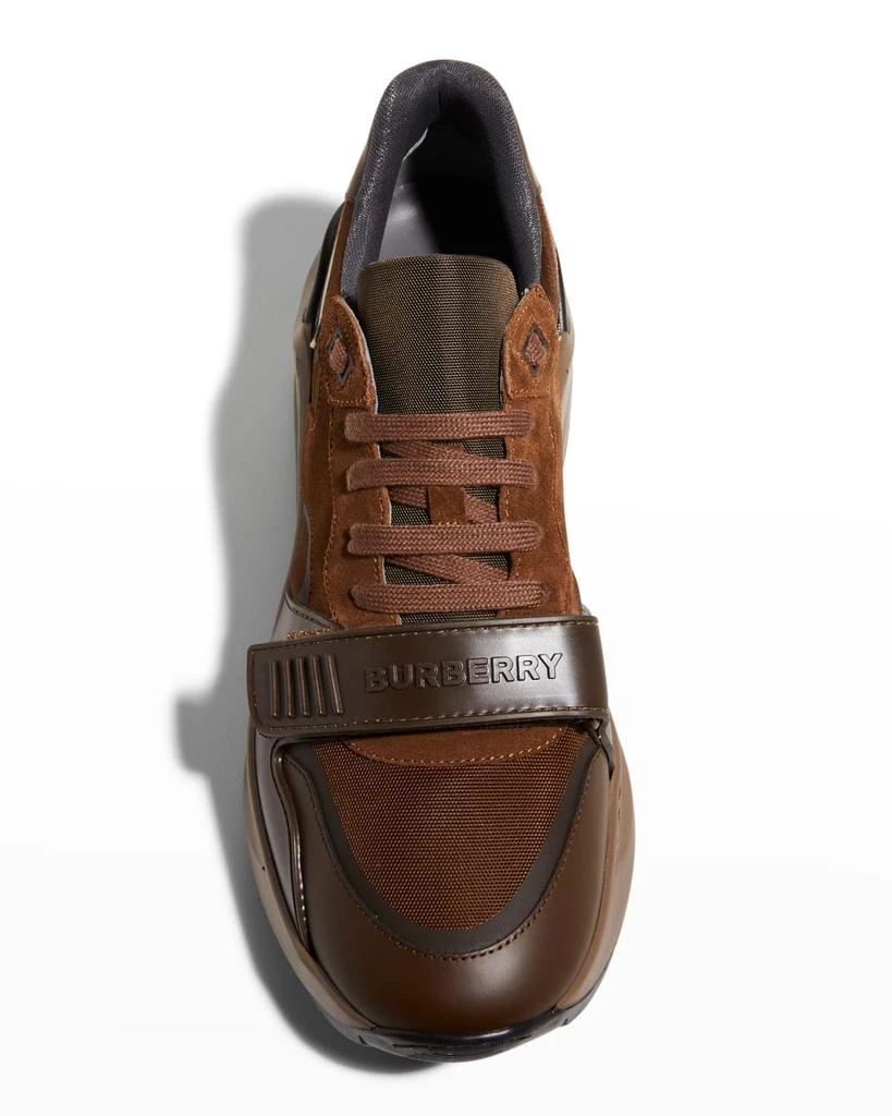 商品Burberry|Men's Arthur Grip Strap Nylon Low-Top Sneakers,价格¥2597,第5张图片详细描述