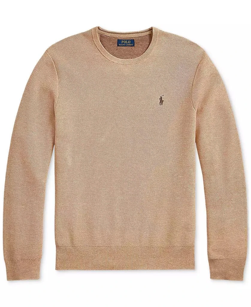 Men's Textured Cotton Crewneck Sweater 商品