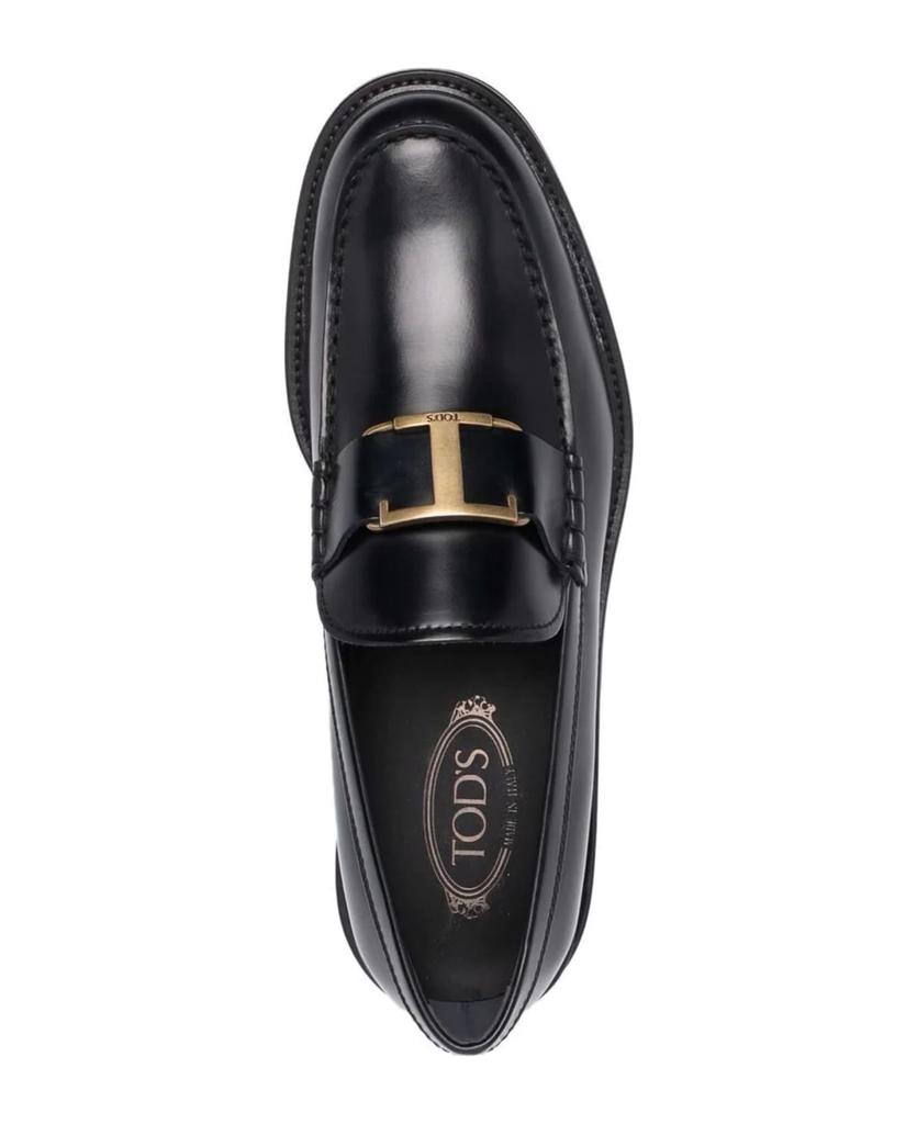 Loafers In Black Semi-shiny Leather商品第4张图片规格展示