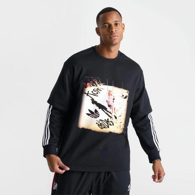 商品Adidas|Men's adidas Originals x Korn Long-Sleeve T-Shirt,价格¥559,第3张图片详细描述