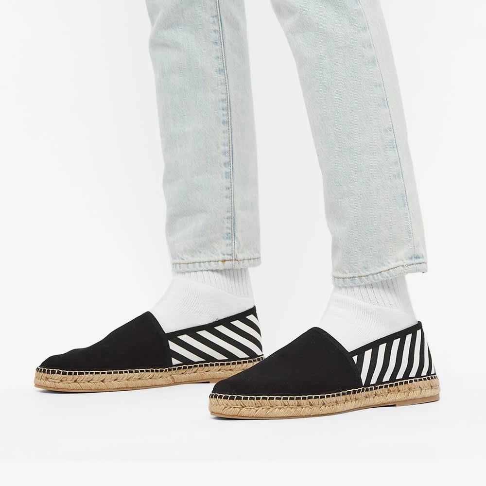 商品Off-White|OFF-WHITE Diagonal Stripes Logo Espadrilles,价格¥2660,第5张图片详细描述